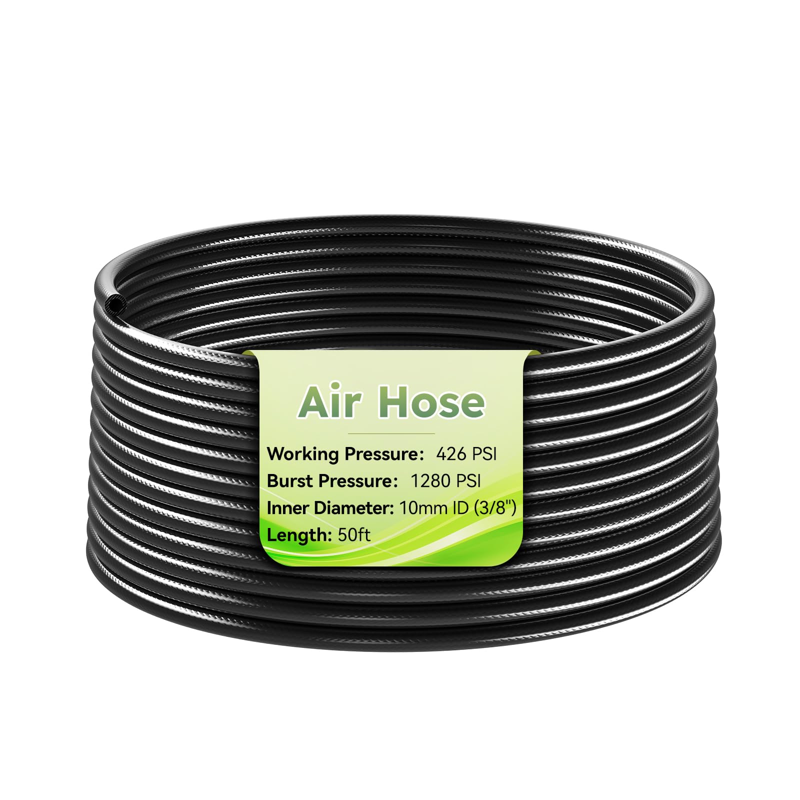 View 1 of ***MISSING PARTS***
50FT 3/8" Air Hose, Flexible Hybrid Air Compressor Hose Tube 426 PSI Working Pressure for Pneumatic Liquid Device Air Compressors Engineering