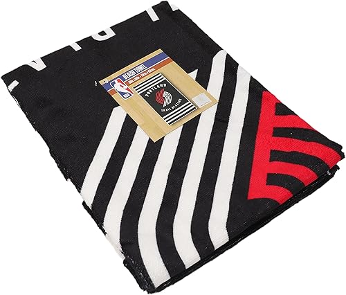 Miniatura 4 de Northwest NBA - Toalla de playa a rayas 30 x 60 pulgadas Portland Trailblazers