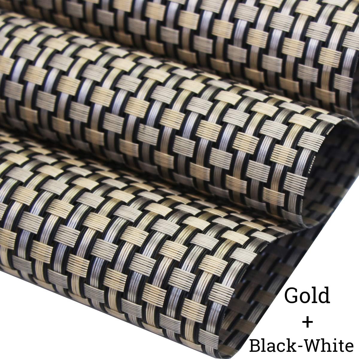 Buу 1 gеt 1 🔥 BECHEN Thicken Placemats Set of 6 Vinyl Heat-Resistant Table Mats Washable Plastic Placemats for Dining Table (Gold) 🔥 Cаѕhbасk uр tо 70% BECHEN Thicken Placemats Set of 6 Vinyl Heat-Resistant Table Mats Washable Plastic Placemats for Dining Table (Gold)