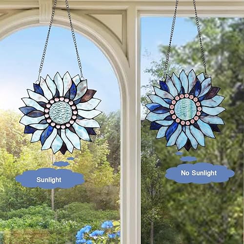 Miniatura 6 de Capulina Regalos de girasol de gran tamaño para el Día de la Madre, para colgar en ventanas, impresionantes artesanías, atrapasoles de flores,