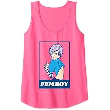 Femboy Anime Boy Aesthetic Crossdressing Yaoi Pastel Tank Top