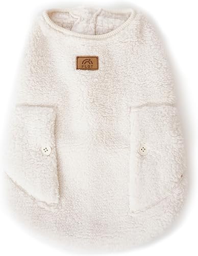 Miniatura 2 de FLOT Chaleco de forro polar mullido para perro, cálido, cómodo, materiales de primera calidad, ajuste a medida, diseñado y fabricado en Corea