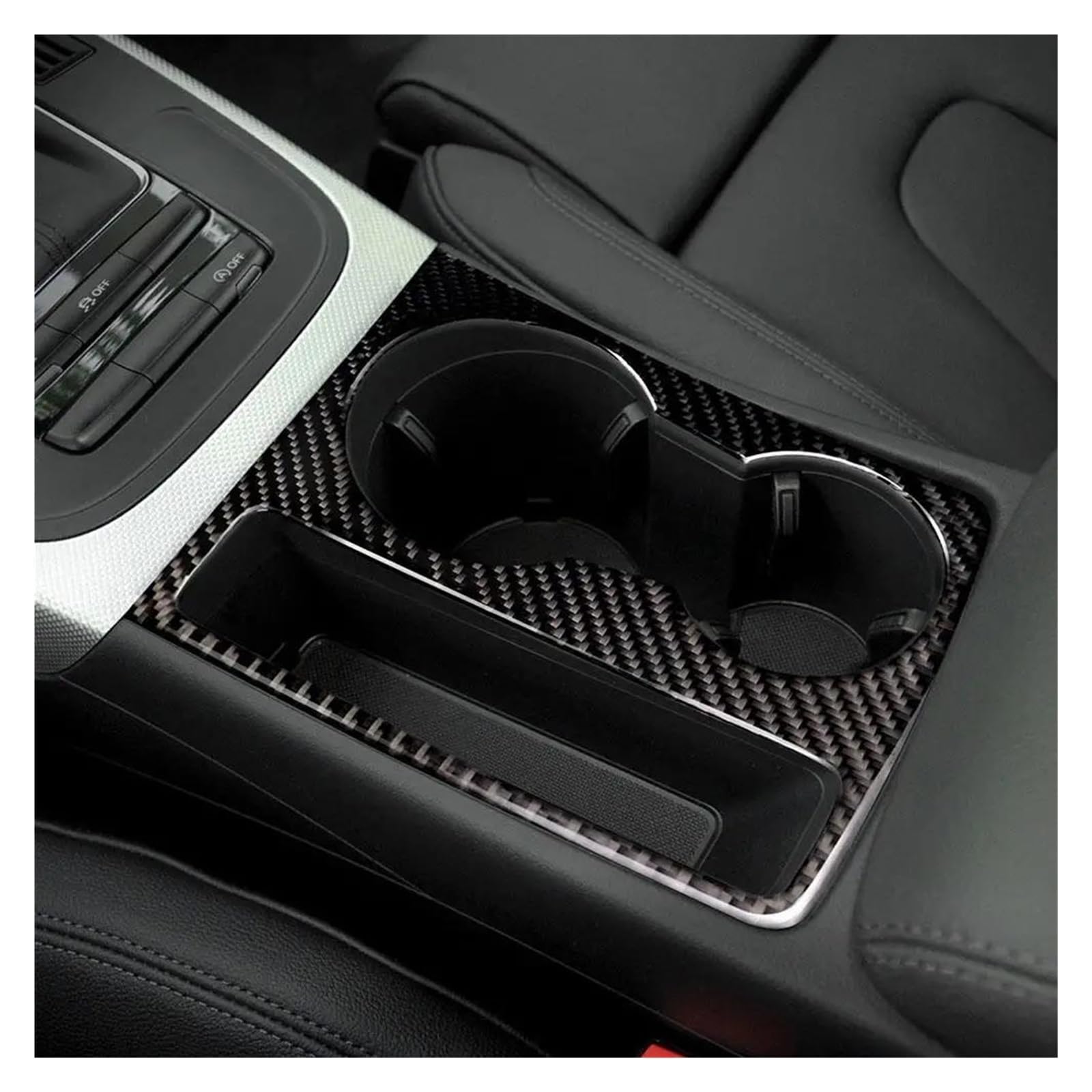 Kratzfeste Armaturenbrettverkleidung Für A5 A4 B8 2009-2015 Center Konsole Wasser Tasse Halter Abdeckung Trim Panel Abdeckung Auto Innen Zubehör