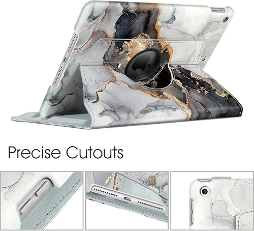 Vista 140 de Fintie - Funda giratoria para iPad de 9ª generación / 8ª generación / 7ª generación, de 10.2 pulgadas, funda giratoria en 360 grados, funda Azul