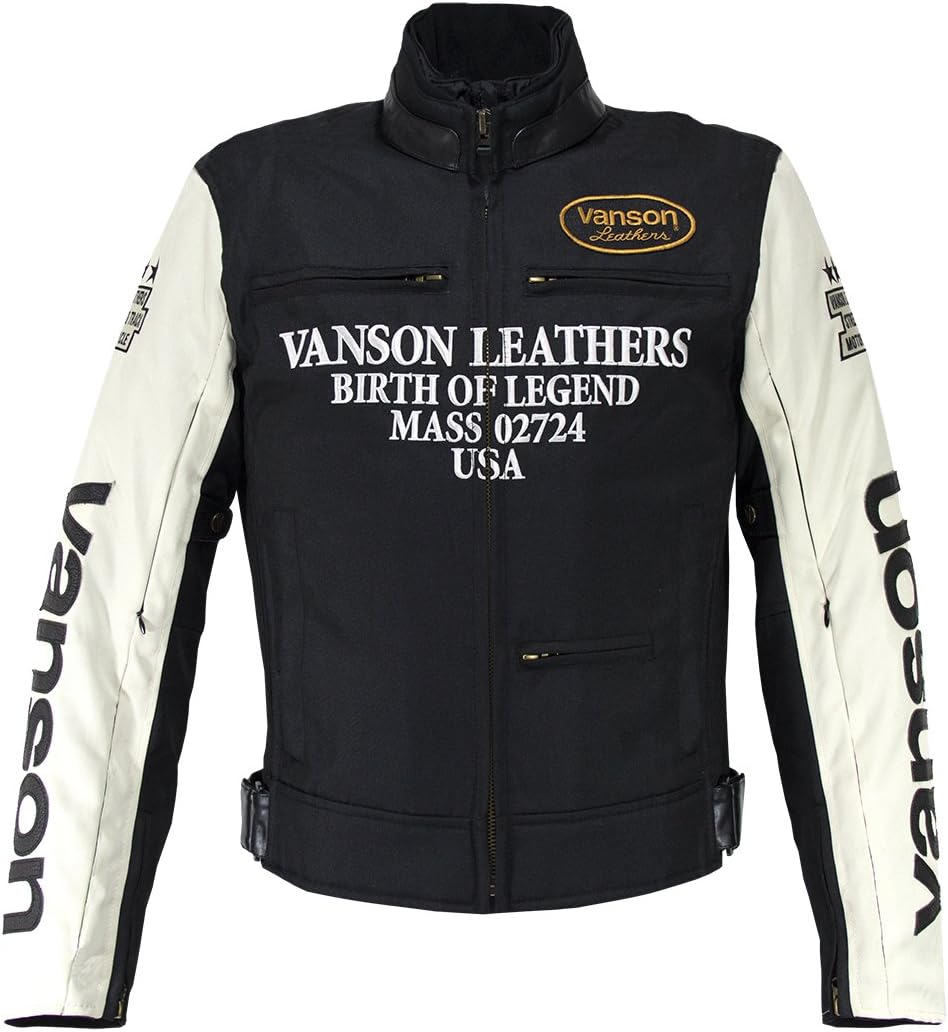 VANSON(バンソン) ナイロンジャケット IVORY/BLACK XXL VS14118W VANSON(バンソン) ナイロンジャケット IVORY/BLACK XXL VS14118W