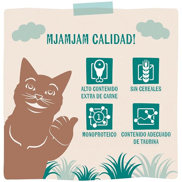 Foto 4 de 6 de MjAMjAM - comida húmeda premium para gatos - puro disfrute de la carne