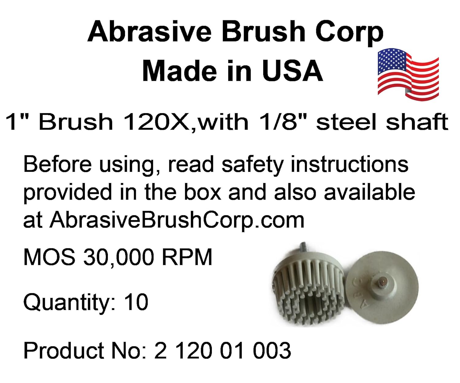Bristle Disc Abrasive Disc, White