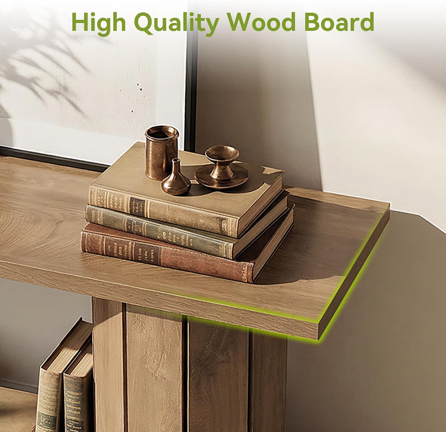 LITTLE TREE Wooden TV Stand for 60/65/70 Inch TVs, Entertainment Center with Open Storage Shelves, Farmhouse TV Console Media Television Stands for Living Room, Bedroom, Natural Wood Color 8 71CSa6Ubw L. AC SL1500