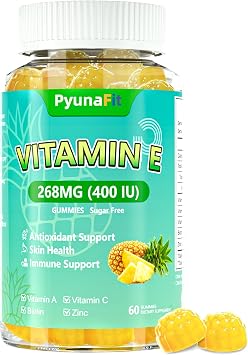 Vitamin E 400 IU Gummies for Women, with Biotin & Zinc, 60 Ct