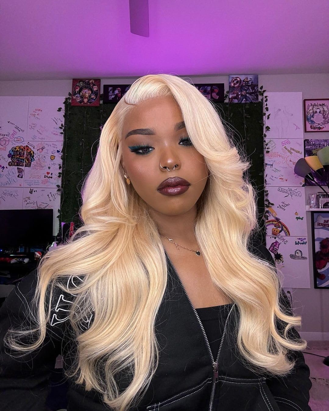 613 Lace Front Wig Human Hair 200% Density Blonde wig Human Hair 13x6 Body Wave Blonde Wigs for Women Brazilian Virgin HD Transparent Lace Front Wigs Pre Plucked 22 Inch