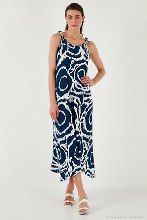 Lela Regular Fit İp Askılı Uzun Elbise Bayan ELBİSE 5865732