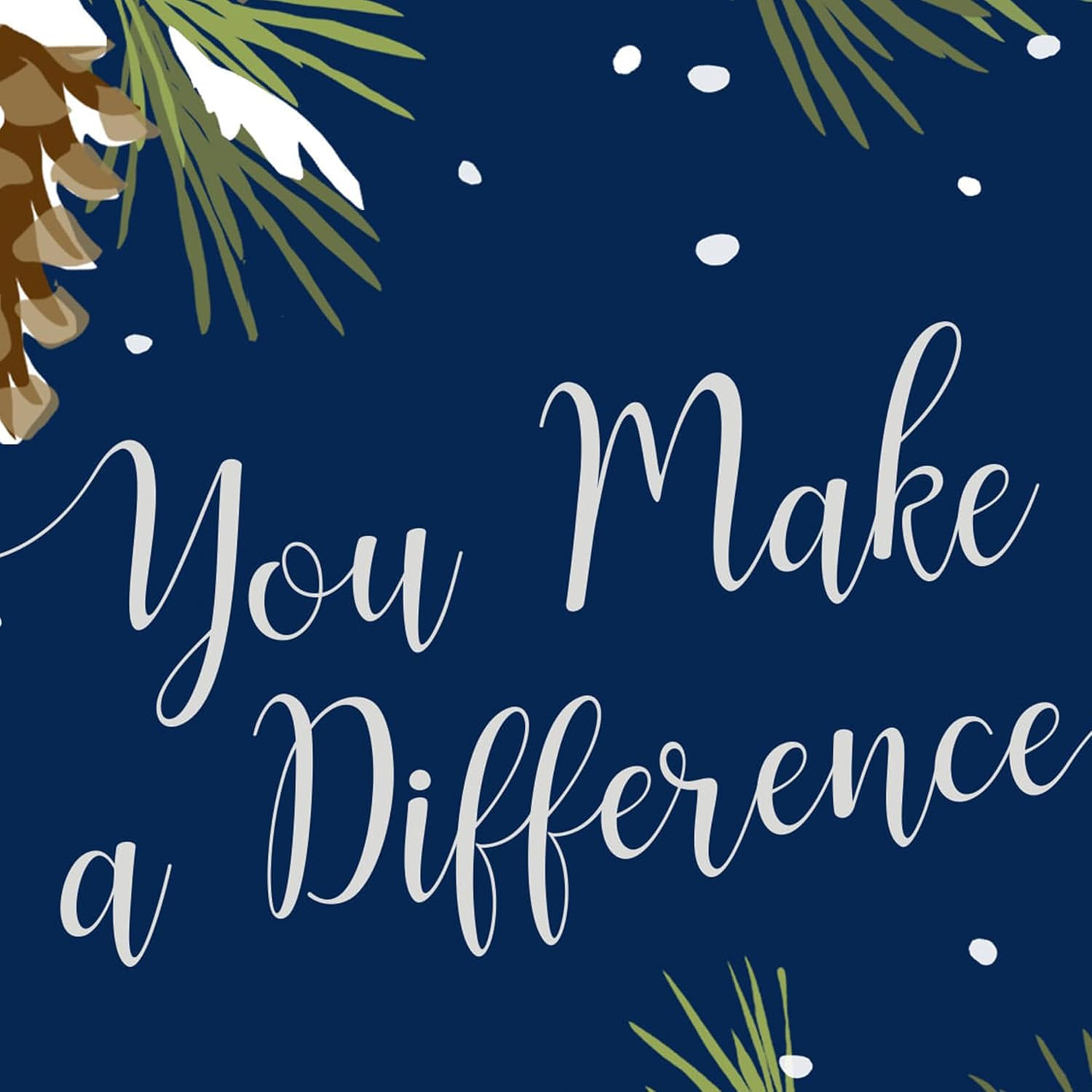 Hallmark Business Bulk 25 Pack Company Holiday Cards for Employees & Customers (Winter Pine Cones), 5 x 7 Cards, Message Inside, Envelopes Included