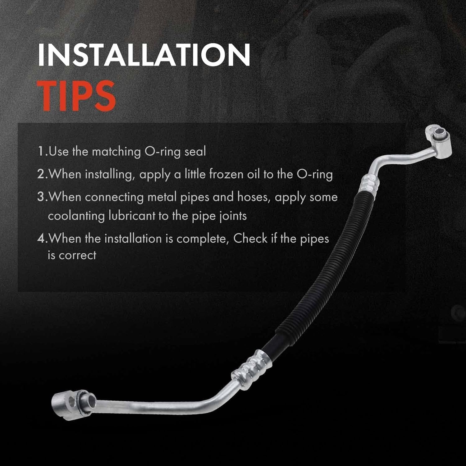 A-Premium A/C Discharge Line Hose Assembly Compatible with Dodge Charger 2011-2013, Challenger 2011-2014 & Chrysler 300 2011-2013, 3.6L, Compressor to Condenser