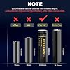 3300mAh High Drain 3.7 V 18650 Rechargeable Battery Flat top with Charger, Long Lasting Batteries for Flashlight, Camera, Small Fan (4 Pack)