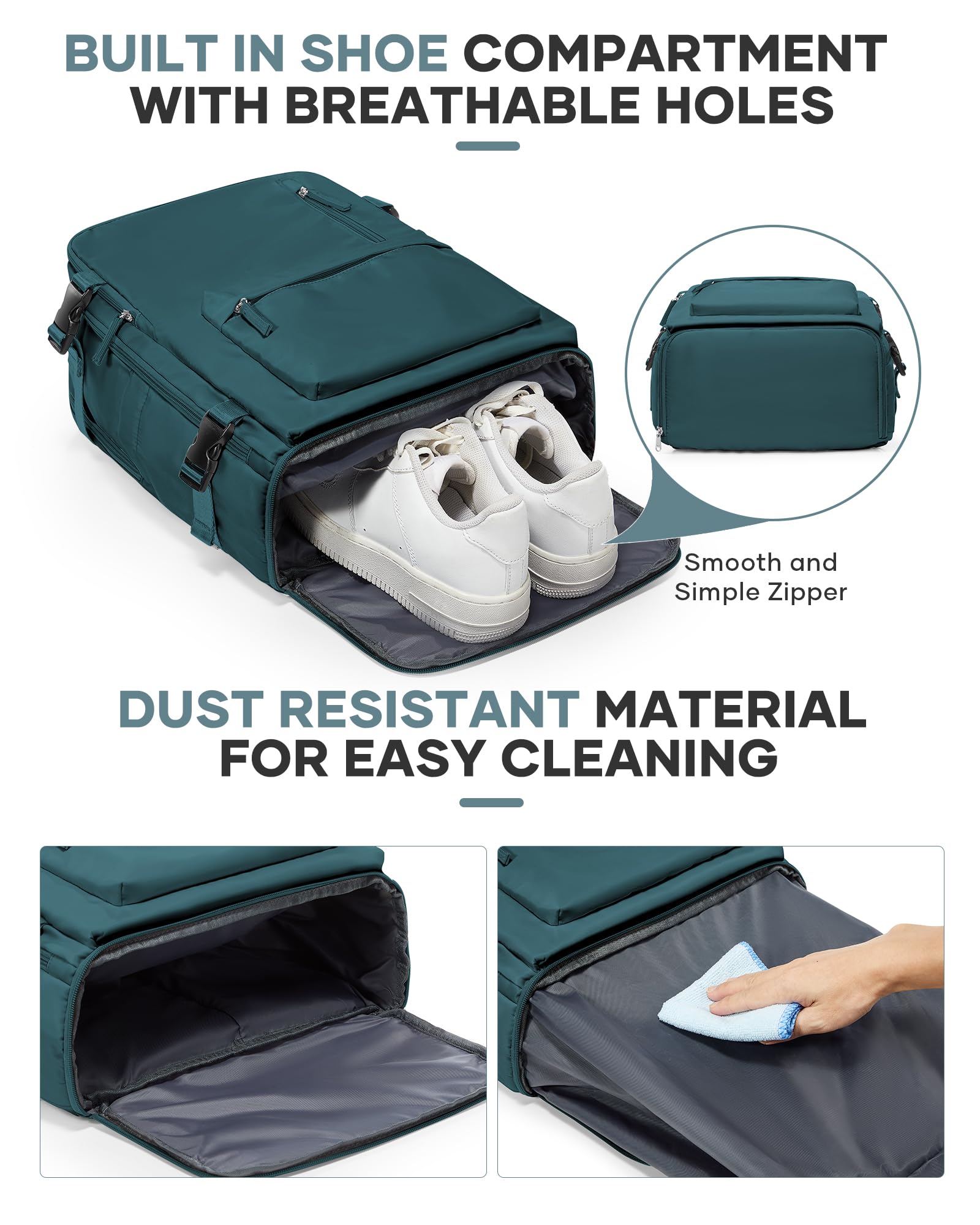 Borse da Cabina per Ryanair 40x20x25 Bagaglio a Mano Zaino Borsa Zaino da Viaggio, Zaino da trekking,da uomo, zaino casual per laptop da 14 pollici per scuola con porta di USB