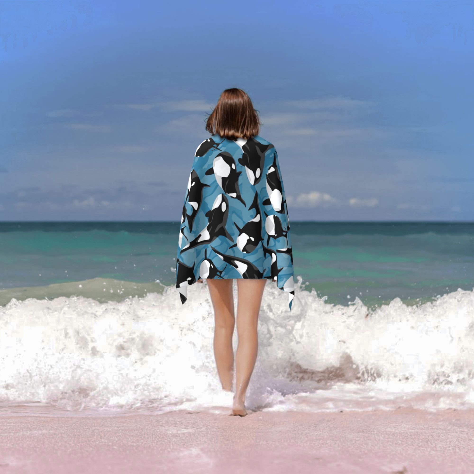 2Pack Oversized Microfiber Beach Towel 36x 72, Quick Dry Sandproof Compact Travel Towels, Super - View #8