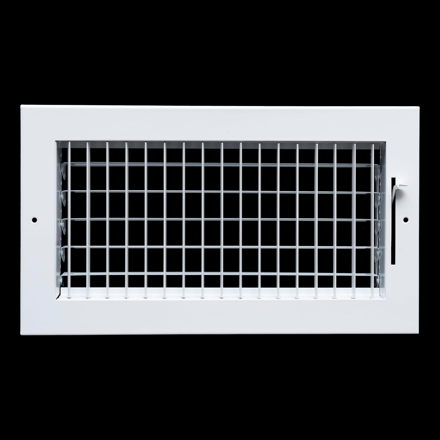 Fits 12x6 Duct Opening Steel Adjustable Air Supply Grille by Handua | Register Vent Cover Grill for Sidewall and Ceiling | White | Outer Dimensions: 13.75" X 7.75"