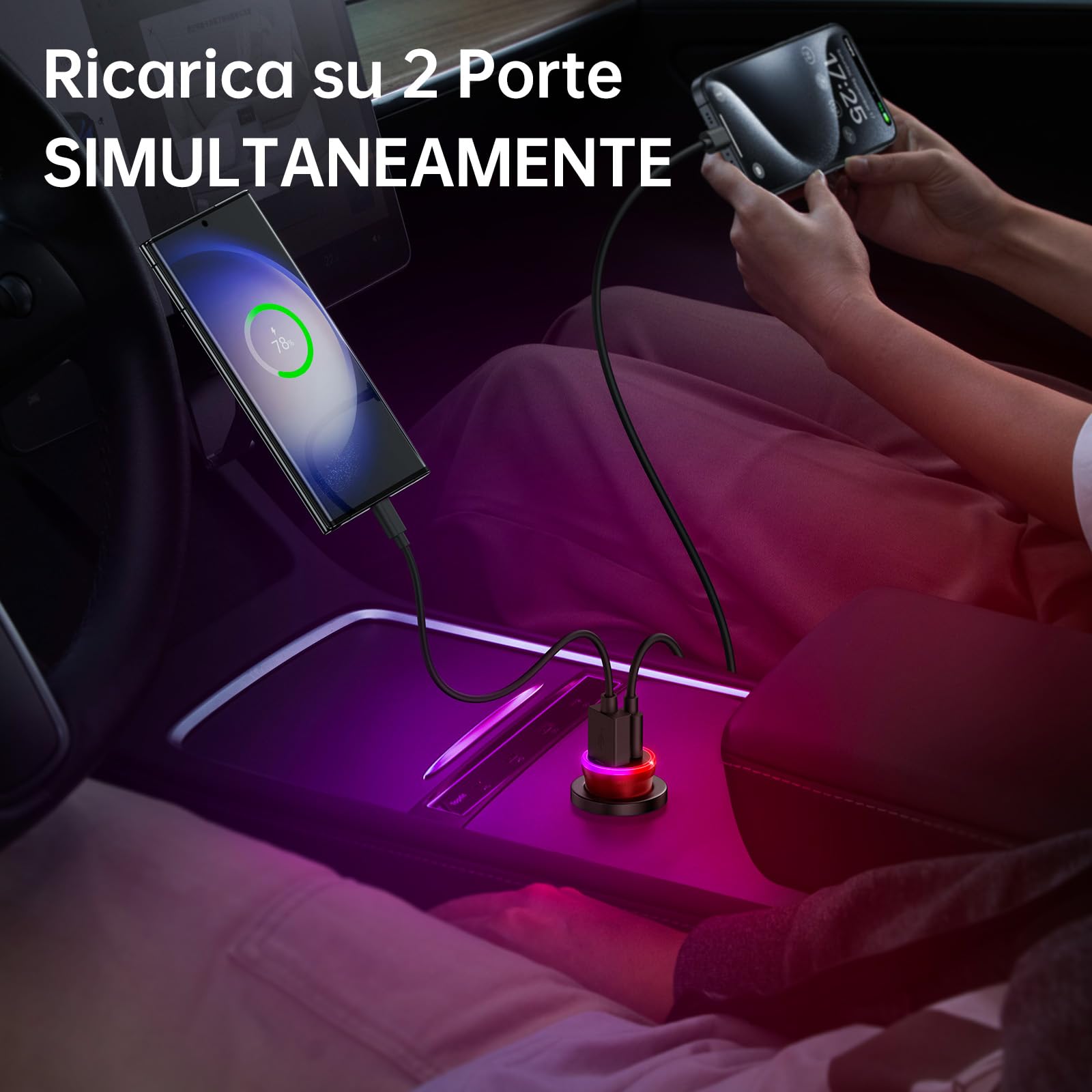 Syncwire Adattatore Caricabatterie Da Auto USB C 54W 2