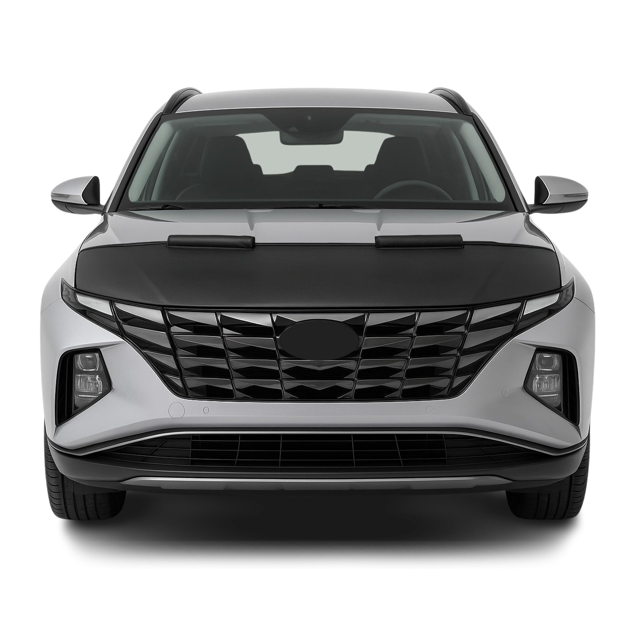 OMAC Haubenbra Steinschlagschutz Bonnet Bra kompatibel mit Hyundai Tucson 2022-2026 Schwarz Halb