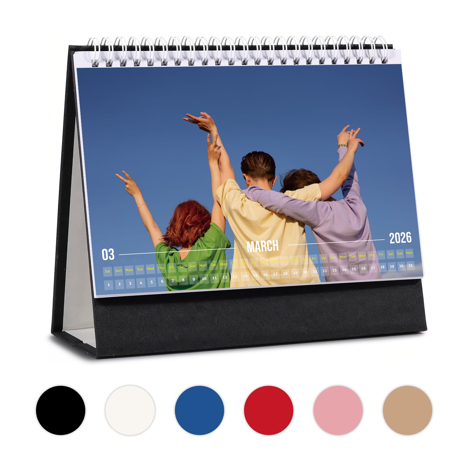 Personalised Calendar 2026 Custom Calendar with Your Photo as Unique Gift for Family, Friends for New Year, Christmas, Home, and Office Decoration