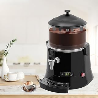 Glowdora Máquina Comercial para Fundir Chocolate, Dispensador Eléctrico De Chocolate Caliente De 5 O 10 L, Máquina para Bebidas Calientes con Temperatura Ajustable, para Calentar Café, Leche.,5L