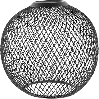 Eisen Draht Lampenschirm Hängend Retro Stil Metall Ersatzschirm für Kronleuchter Deckenleuchte Warmes Licht Robust und Einfach zu Montieren Schwarz