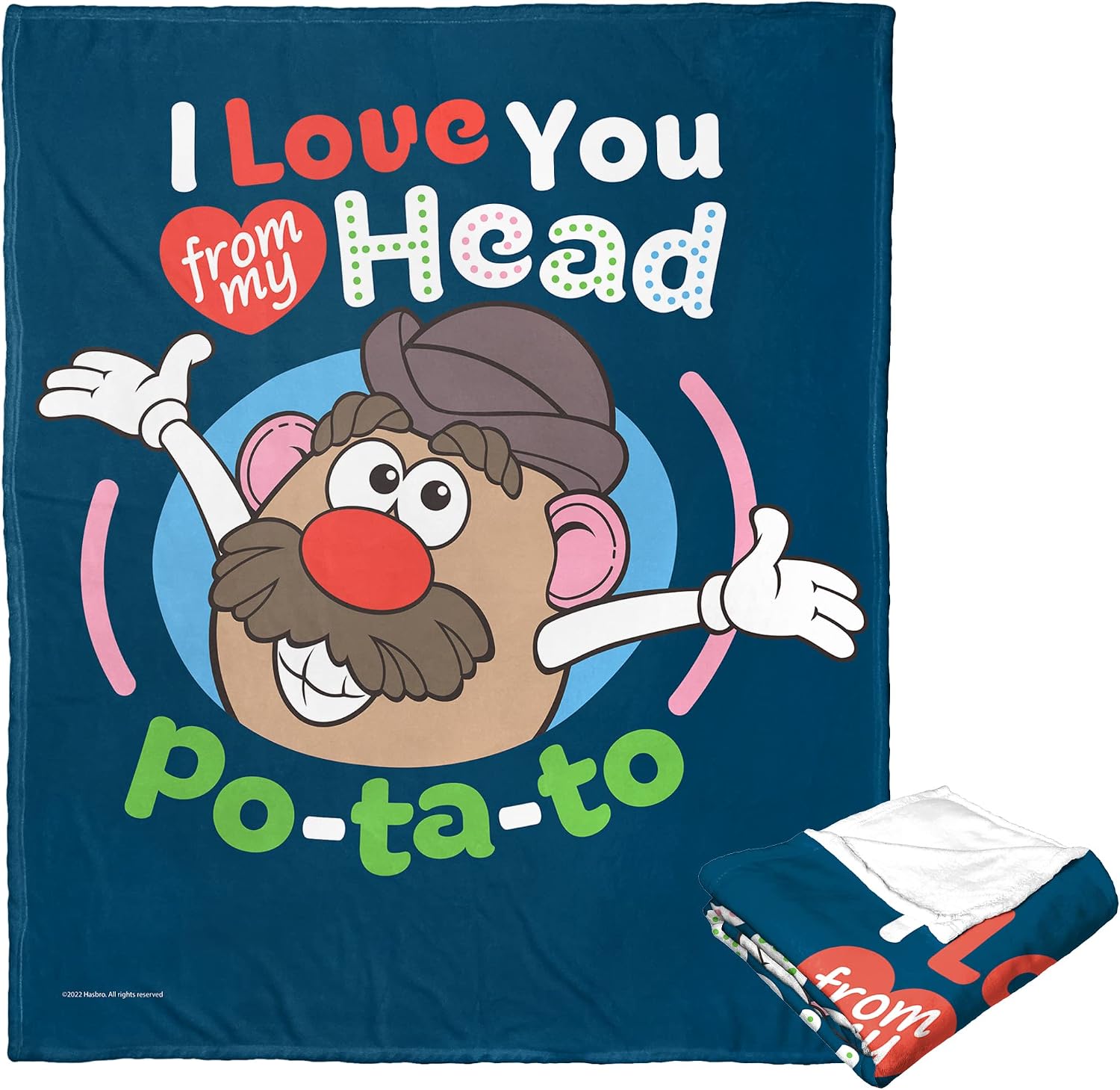 Northwest Potato Head Silk Touch Throw Blanket, 50" x 60", Head to Po-ta-Toe