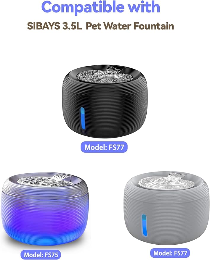 Bomba de repuesto para fuente de agua para gatos SIBAYS, modelo P04 miniatura 2