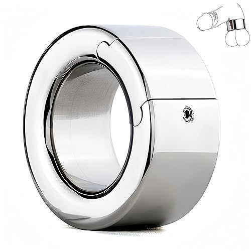 Men's Endurance Training Ring, Made of 304 Stainless Steel, Suitable for Heavy-Duty Exercise Accessories (USF145) (L) - L