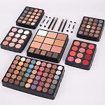UNIFULL 132 Maquillage tout-en-un pour les femmes Kit complet, Kit de maquillage professionnel, Ensemble de cadeau de maquillage pour femmes et fillettes, Inclut les brosses pour ombres à paupières/pierres/conceler/Lip Gloss/Eyeliner/Mascara/Makeup(006N2-Argent)
