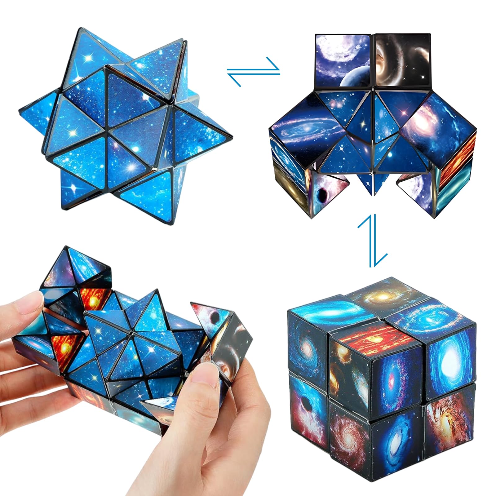 Amazon | Infinity Cube Toys マジックスターキューブ 2in 1立体