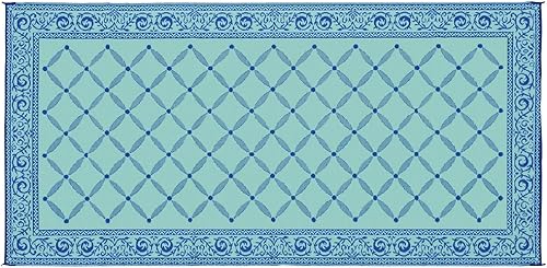 Vista 40 de Alfombrilla estilo jardín, Burgundy Borgoña/beige