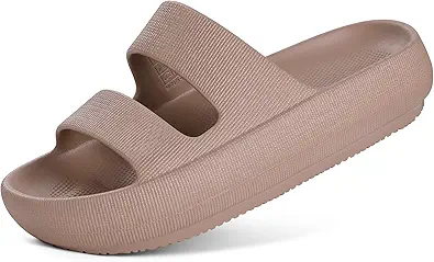 shevalues Orthopedic Slide Sandals for Women with Arch Support Pillow Soft Recovery Slip on Sandals Lightweight Summer Cloud Slippers for Plantar Fasciitis