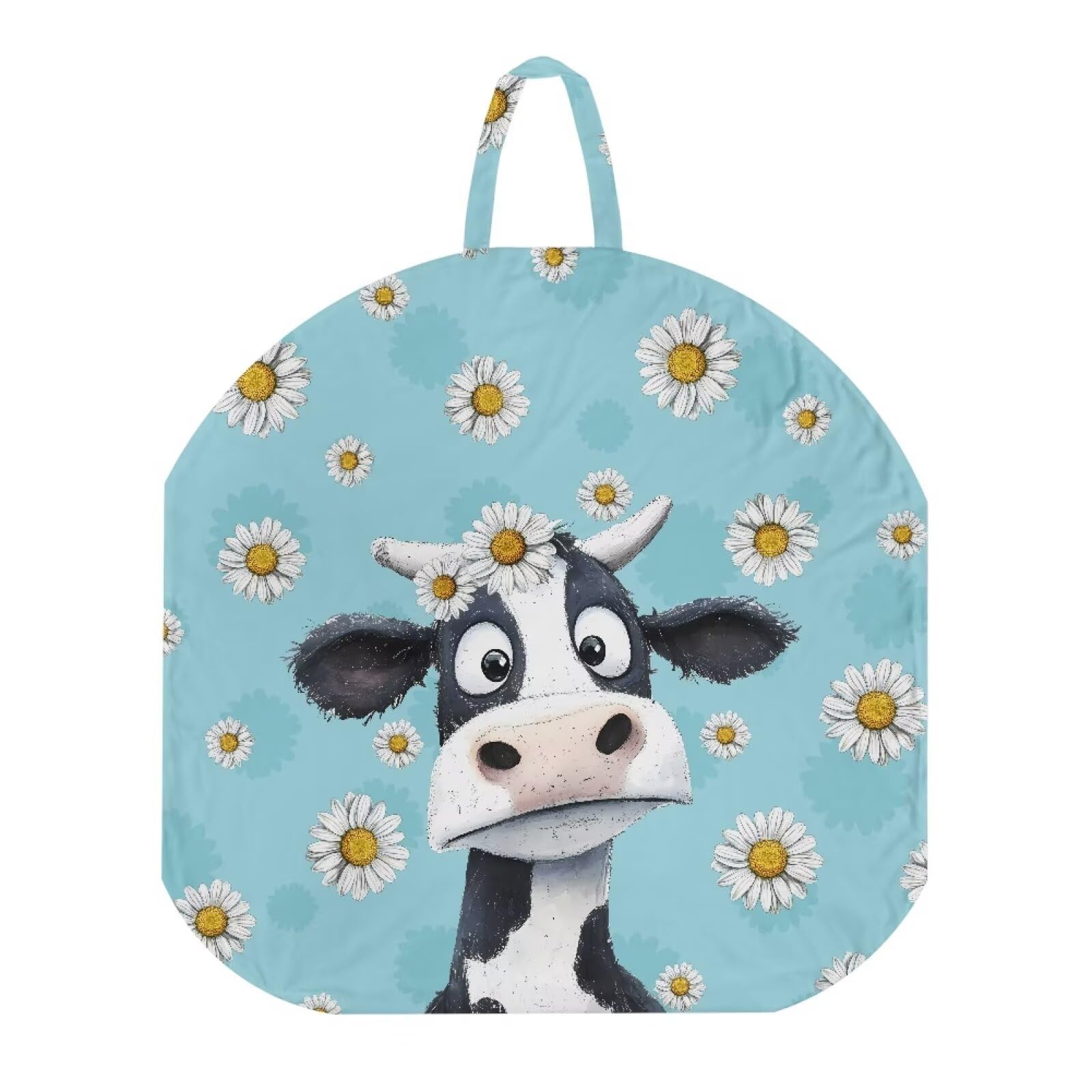 Voxugoniy Newborn Lounger Cover, Cow Removable Soft Newborn Lounger Cover Comfortable Baby Lounger Slipcover Waterproof Stretchy Cover for Infant Lounger Pillow