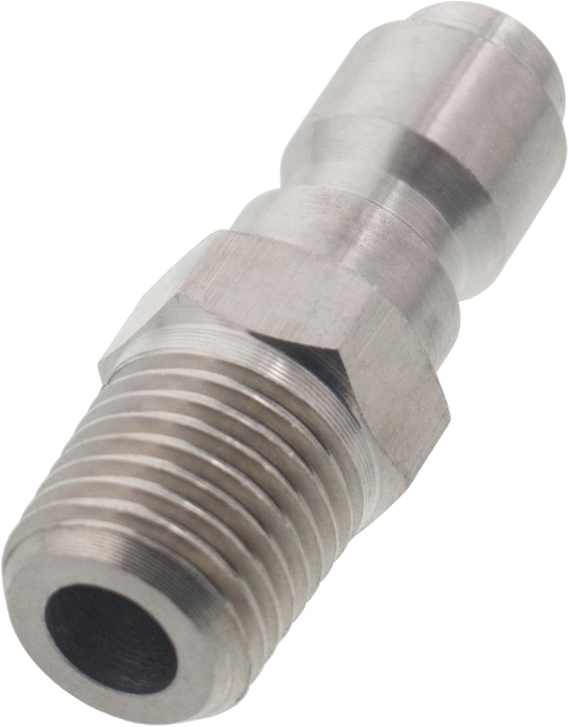25 pack of 1/4in. MPT Male Stainless Steel Plug Quick Connect Coupler 4000 PSI 10 GPM for Pressure Washer Gun Hose Wand Nozzle