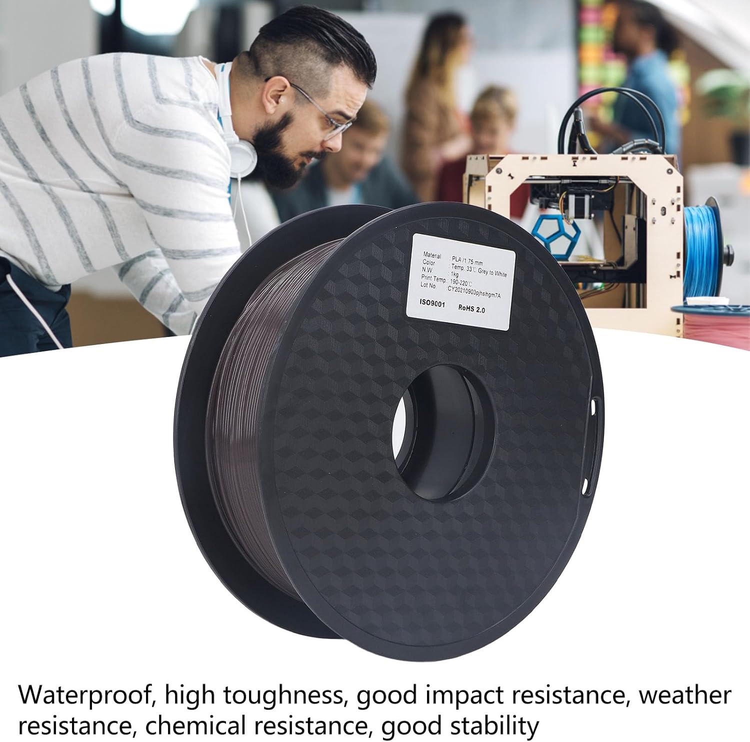 High Performance PLA 3D Printer Filament .75mm and Impact for Prints