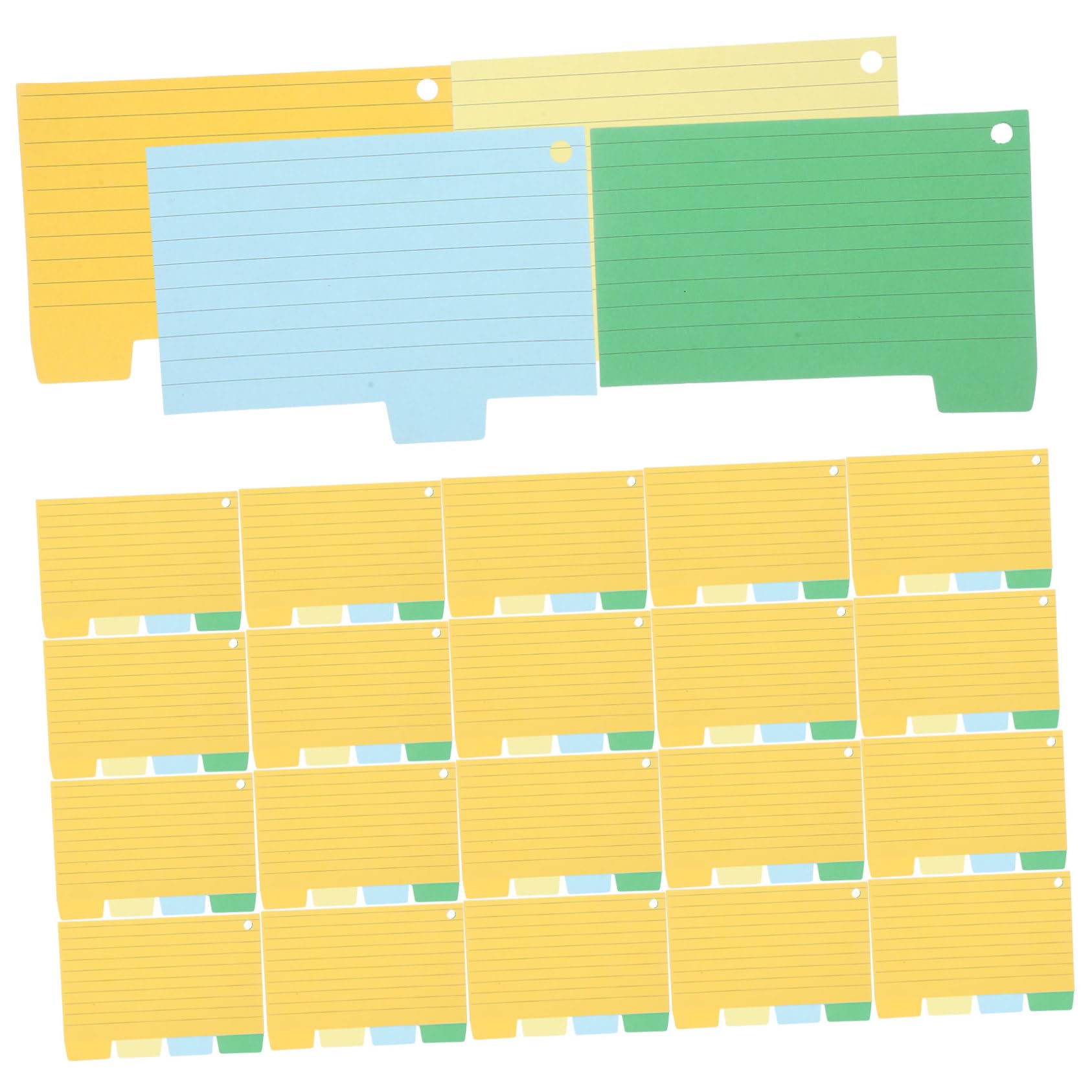 100Sheets Index Memo Pads Portable Writing Paper for Students Office Use Thick Blank Note Paper for Planning Organizing