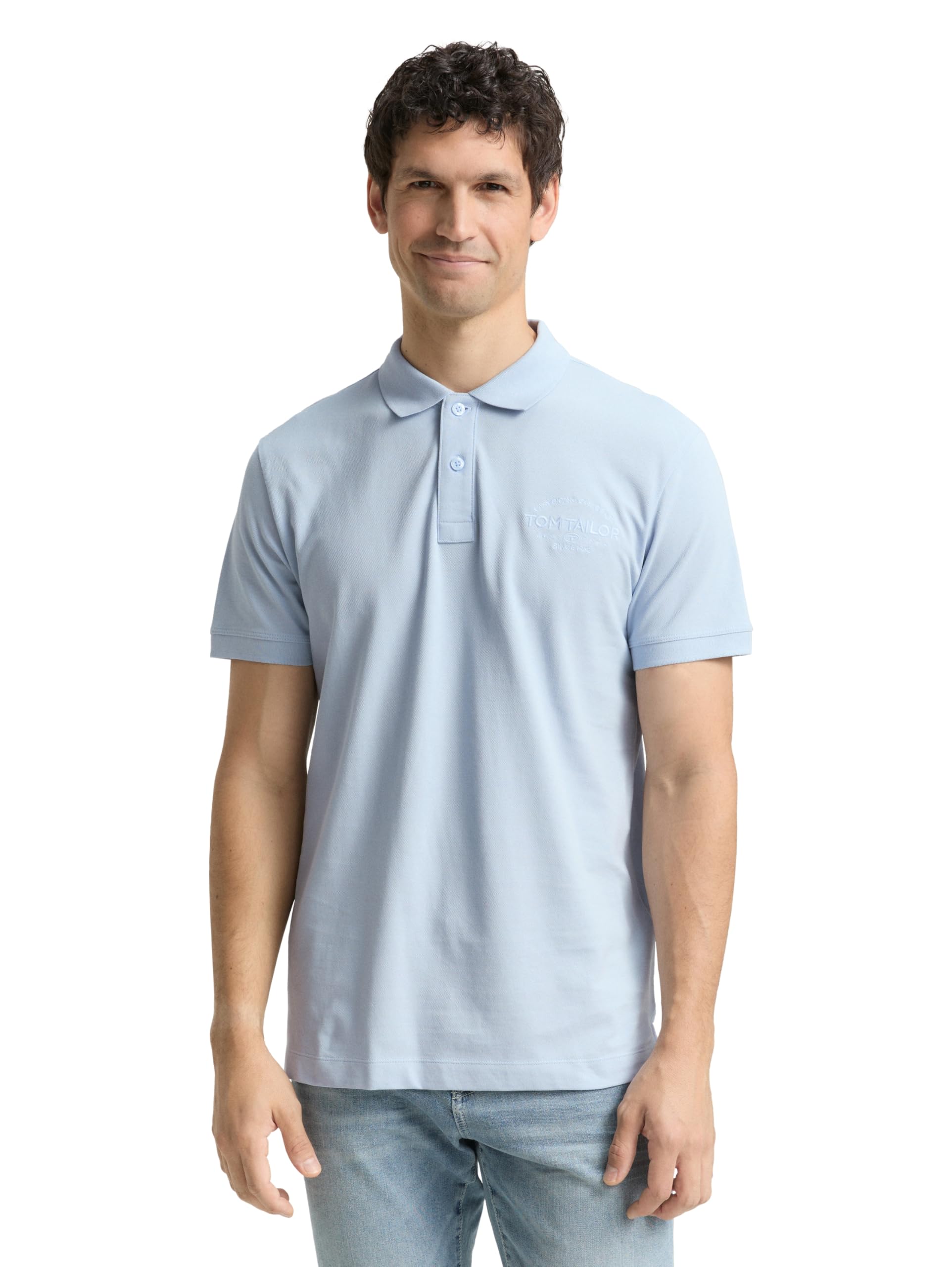 TOM TAILOR Basic Poloshirt aus Baumwolle