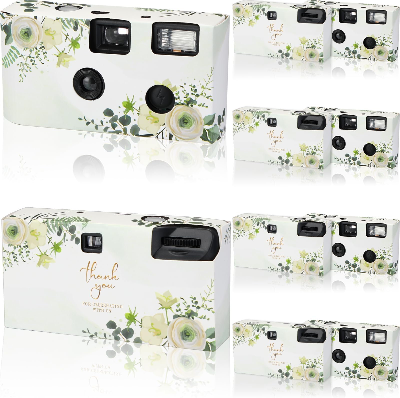 Kanayu 10 Pack Disposable Camera for Wedding Floral 34mm
