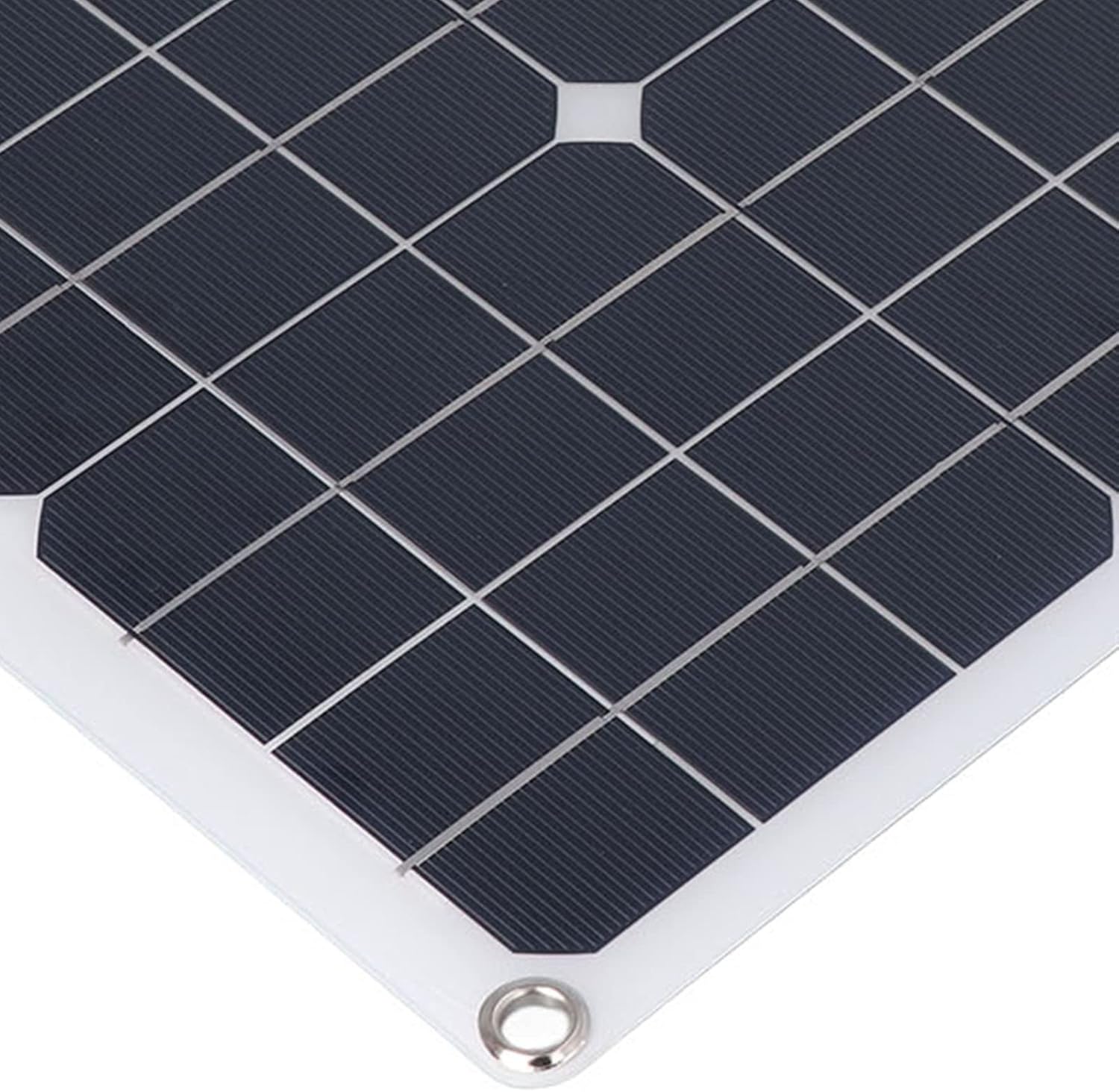 20W Flexible Solar Panel Battery Charger Kit, Monocrystalline Silicon Design, Wide Matching for 12V/24V System, Smart Charging for Travel Camping