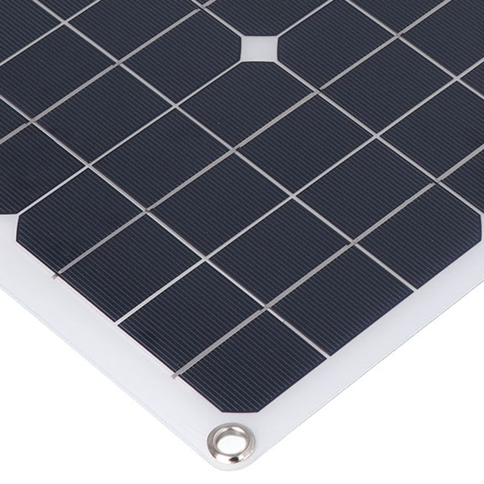 KUIDAMOS Cargador de BateríA Flexible con Panel Solar Impermeable de 20 W para Viajes de Camping Al Aire Libre, Silicio Monocristalino, 1,2 A, de 12 V, 1 "x "