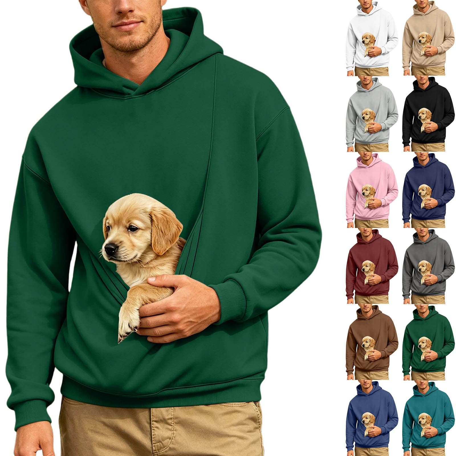 Cat Hoodie with Pouch Pet Carrier Hoodies Kangaroo Pocket Dog Sweatshirt