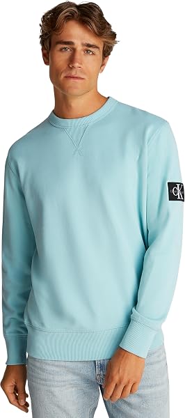 Calvin Klein Jeans Felpa Uomo Badge Crew Neck Senza Cappuccio - 5