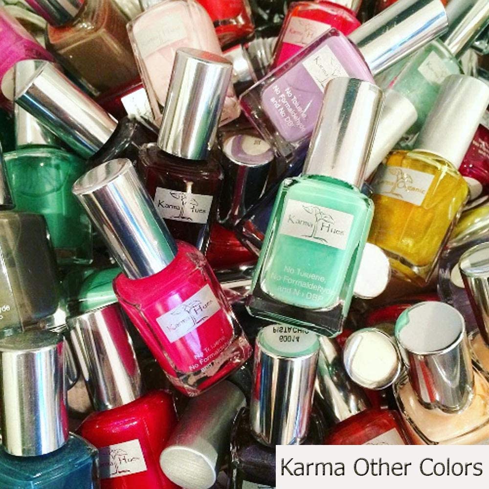 Christmas Nail Polish Lady Signs - Natural Nail Polish Base Coat Set – Lavender Nail Polish Remover - Non-Toxic Nail Art | Vegan and Cruelty-Free Nail Paint (Pack of 6)