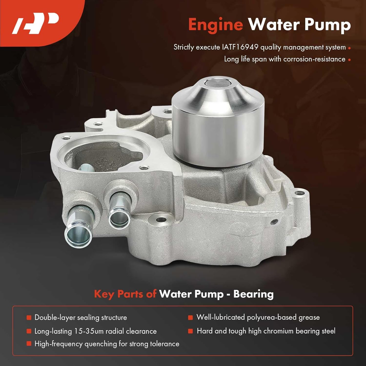 A-Premium Engine Timing Belt Kit with Water Pump Compatible with Subaru Impreza 2002 2003-2.0L