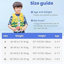 Gogokids Toddler Swim Vest, Kids Floaties - Boys & Girls Buoyancy Jacket for Pool & Beach, Fits 2-8 Years / 22-60 lbs