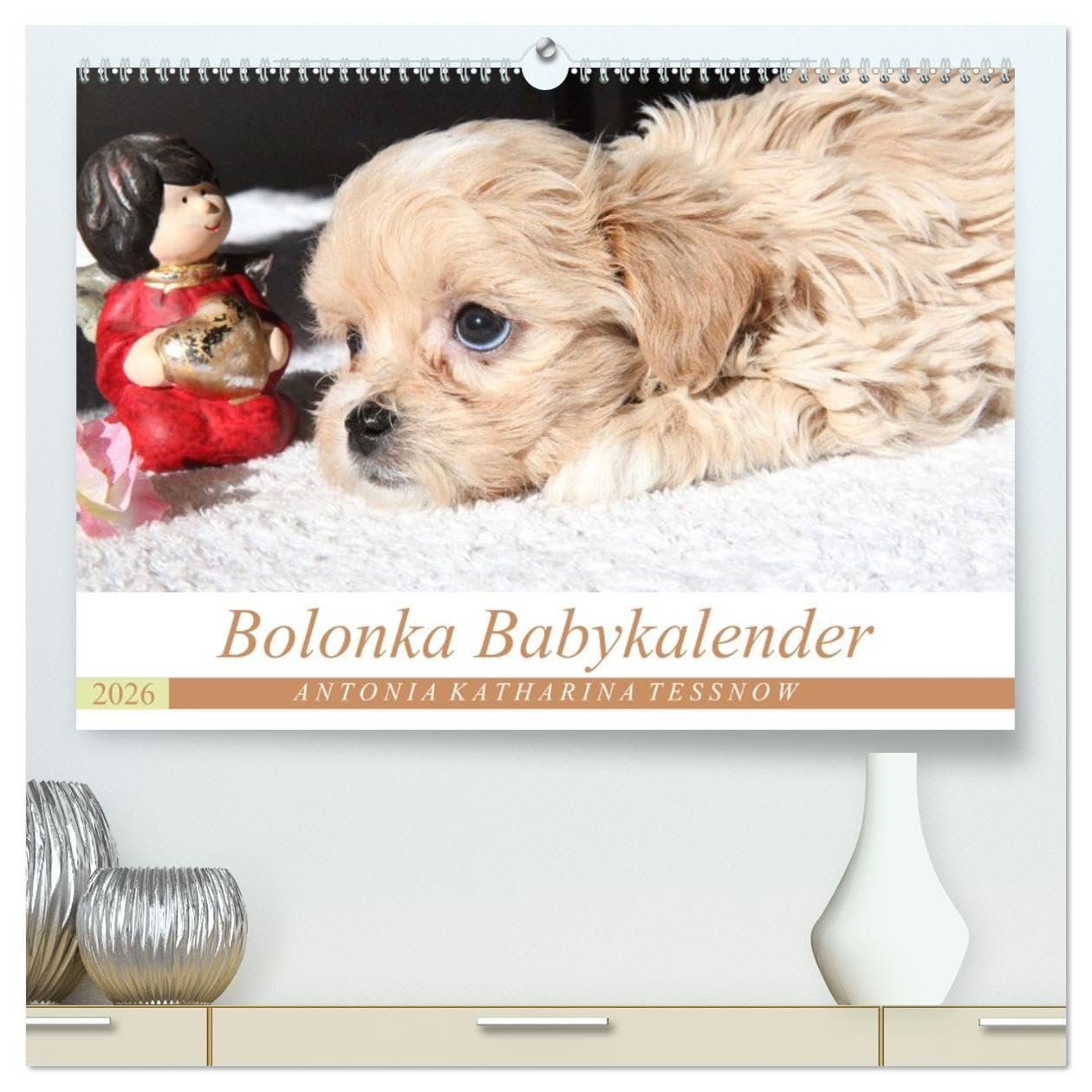 Bolonka Babykalender 2026 (hochwertiger Premium Wandkalender 2026 DIN A2 quer), Kunstdruck in Hochglanz: Ein gelungener Kalender mit hinreißenden ... kein Herz verschließen kann. (CALVENDO Tiere)