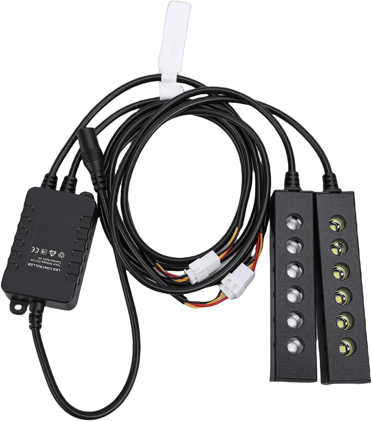 HURRISE Car Starlight Headliner Kit, APP Remote Control Music Sync RGBW Fiber Optic Lights with Meteor Twinkle Effects, for Bedroom KTV Home Theater Hotel