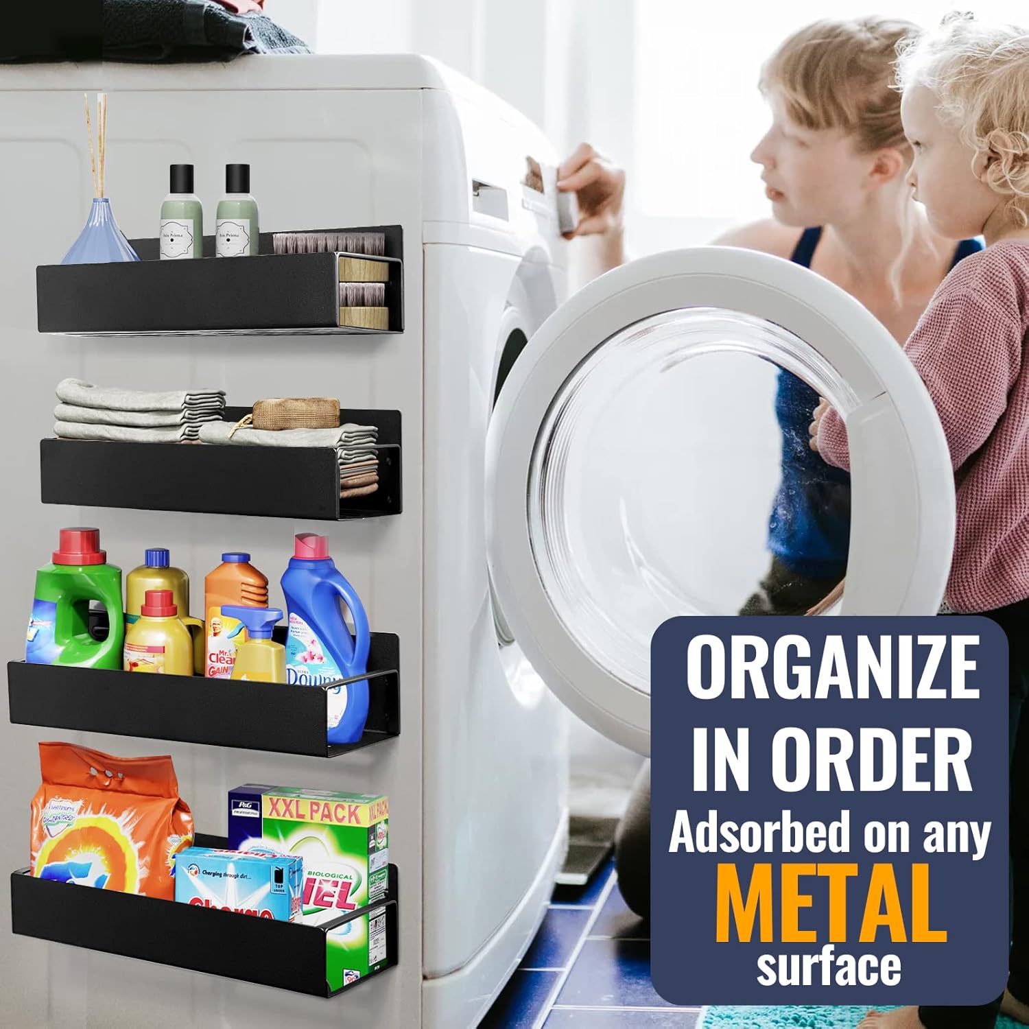 Handsomemen Liphontcta Magnetic Spice Rack for Refrigerator Spice Organizer Metal Magnetic Garden Sculpture Outdoor Decoration