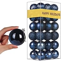 Vista 96 de Esferas de Navidad plateadas grandes de 4 pulgadas, inastillables, adornos colgantes para árbol de Navidad, cumpleaños, Halloween, fiestas